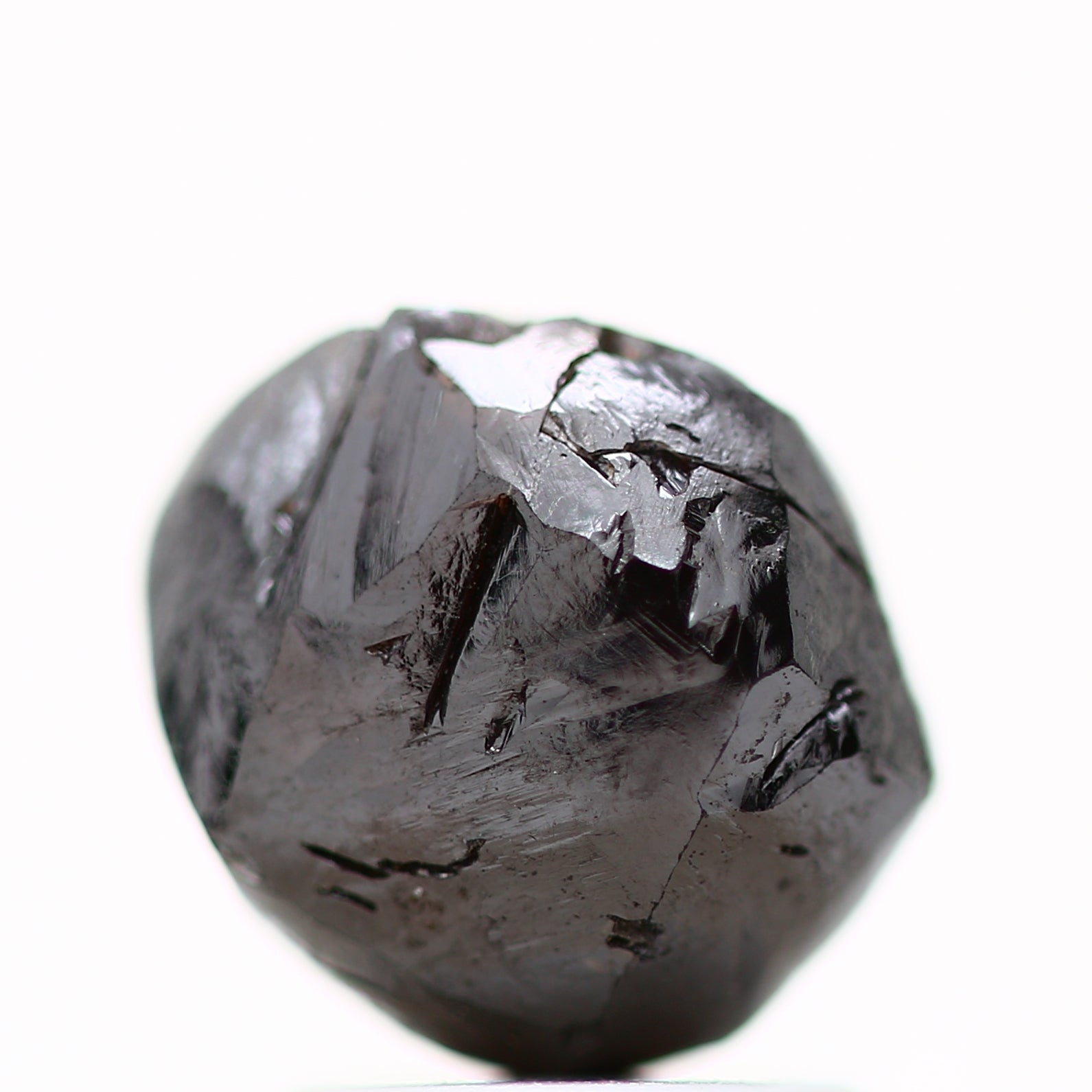 2.72 Carat Natural Deep Brown Rough Diamond 8 MM - Blackdiamond