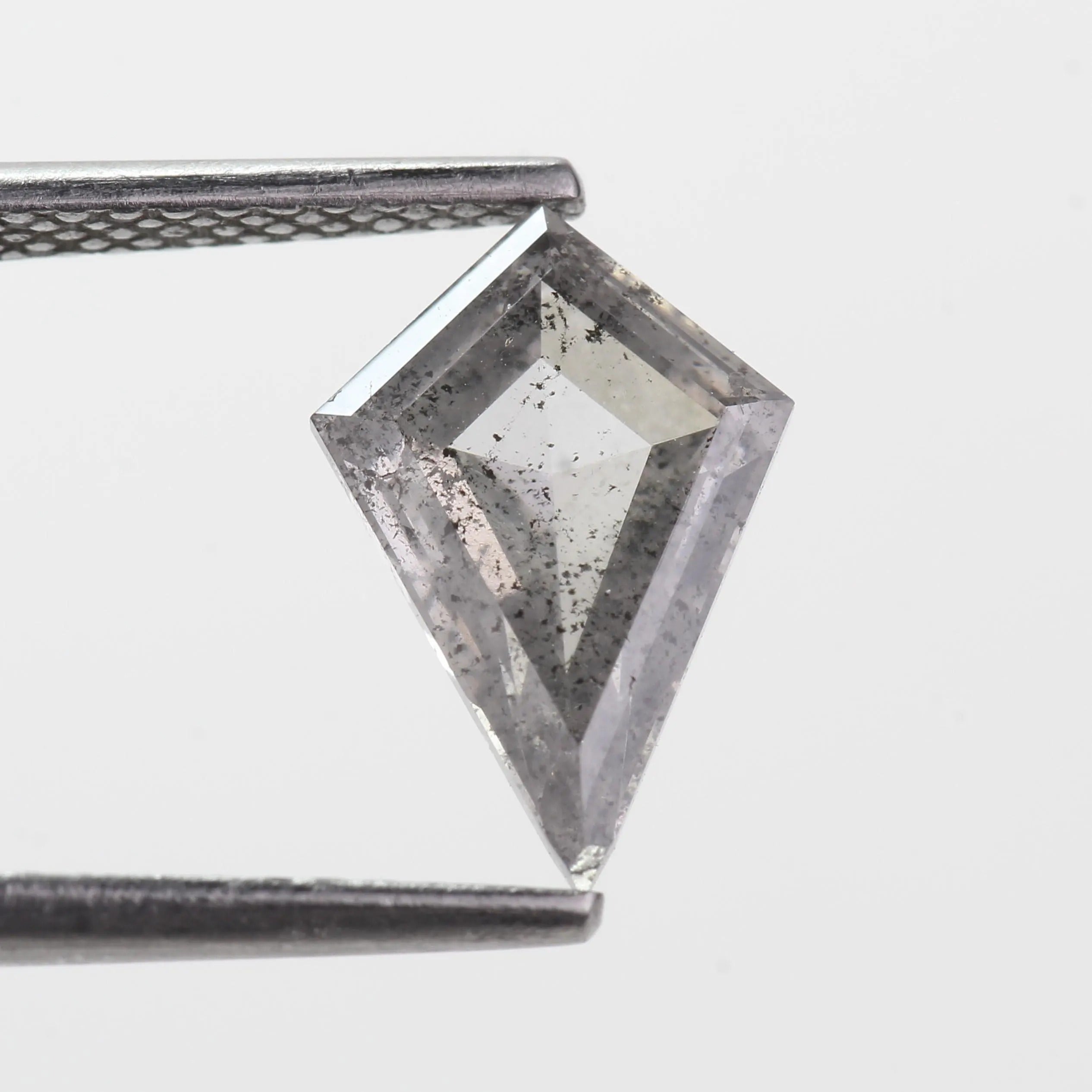 1.39 Ct Kite Salt and Pepper Diamond Fancy Gray Natural 10.90 MM