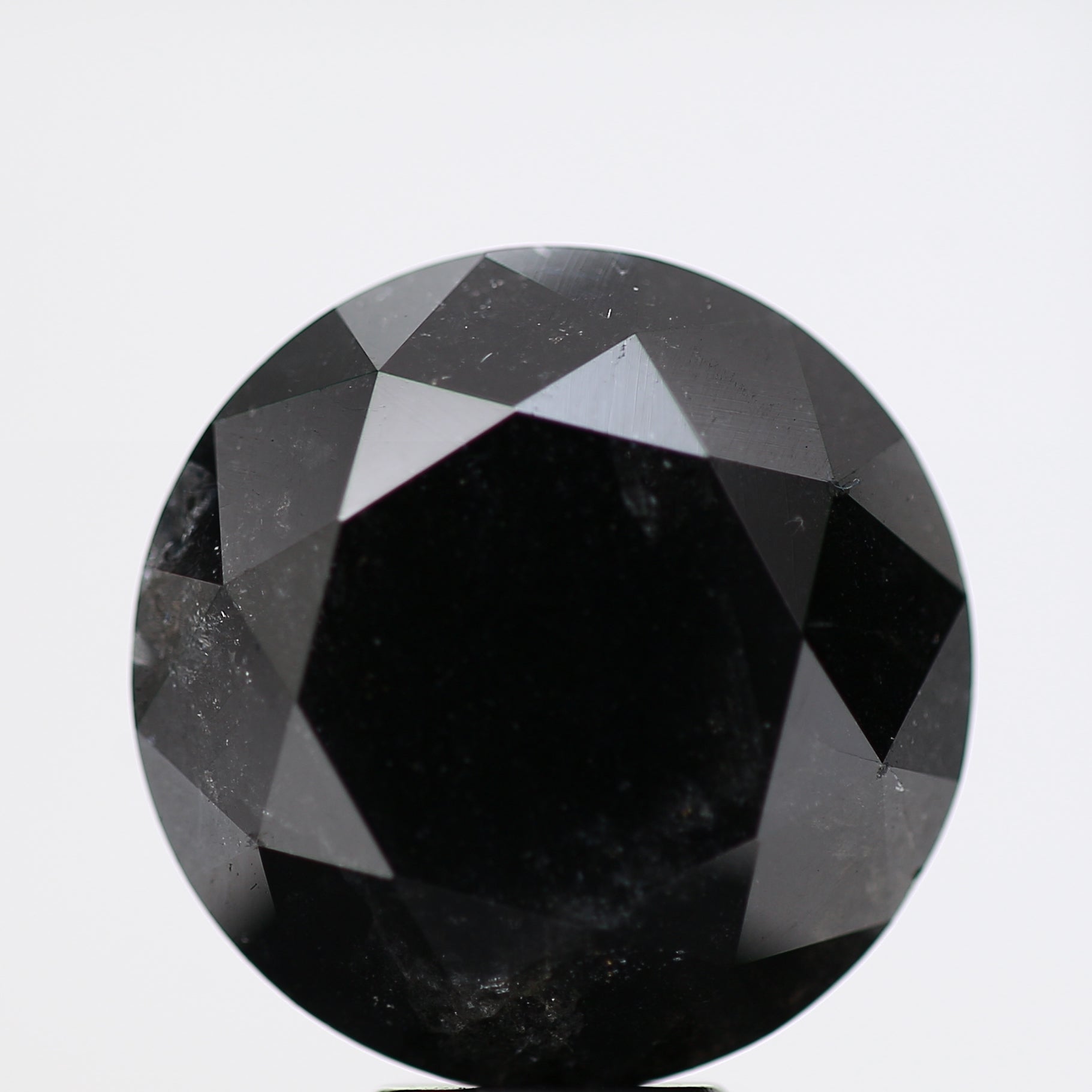 9.30 Carat Fancy Black Round Brilliant Diamond GIA Certified
