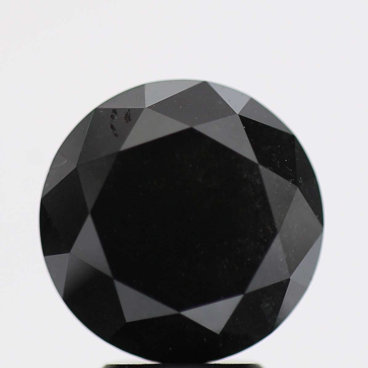 5.05 Carat Fancy Black Round Brilliant Diamond GIA Certified