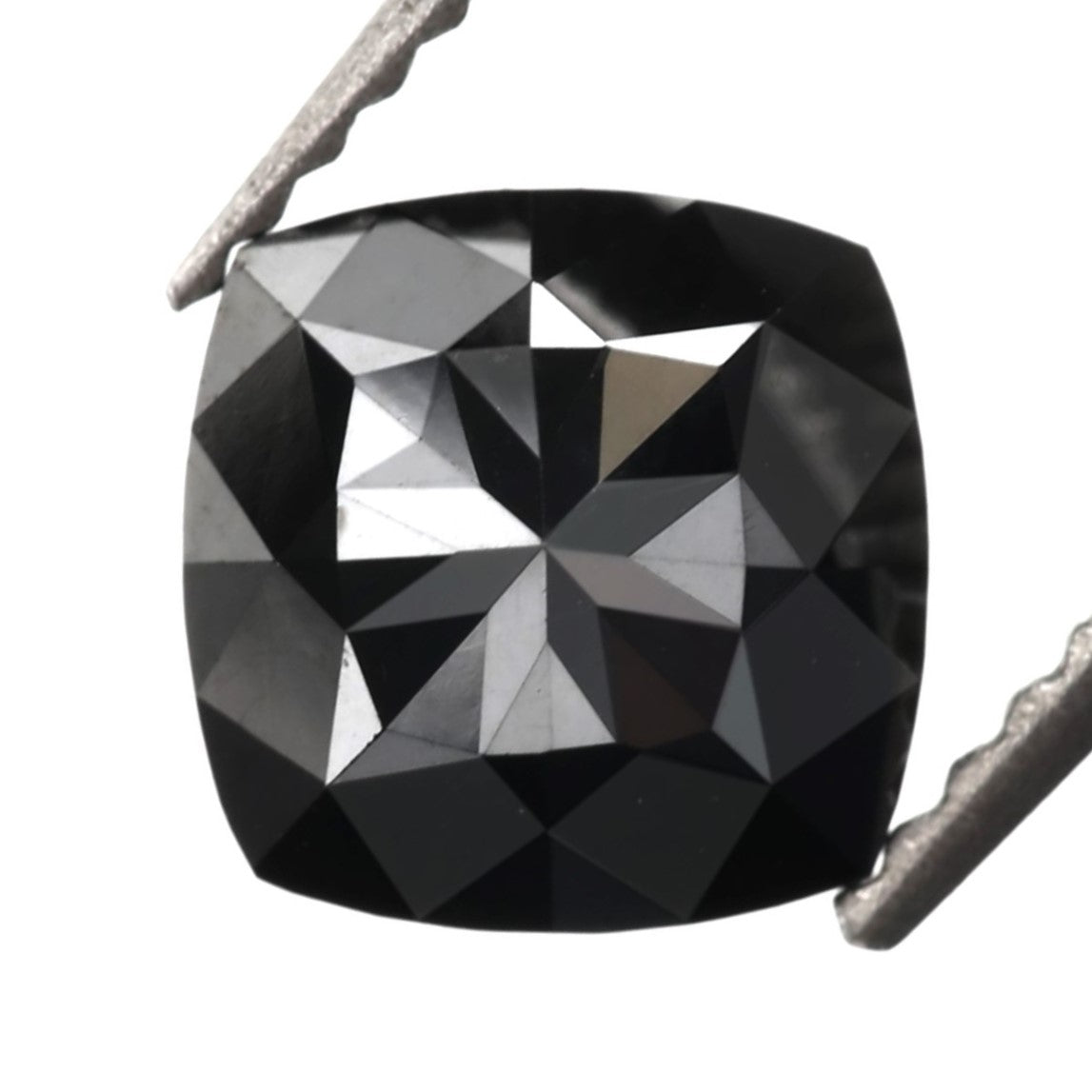 1 carat cushion radiant modified black diamond