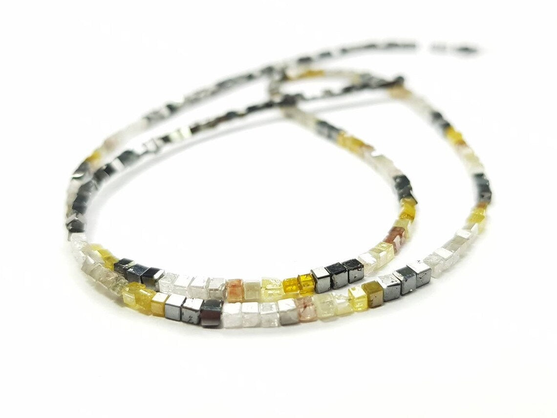 Cube Beads Natural Loose Cube Diamond Beads