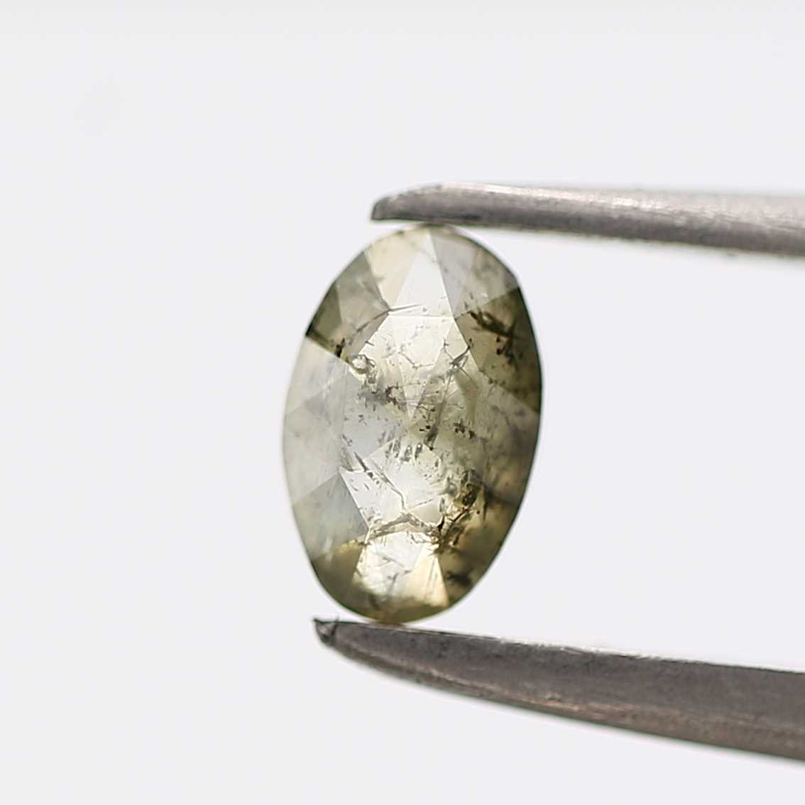 0.43 Carat Oval Cut Green Natural Loose Diamond 5.6 MM