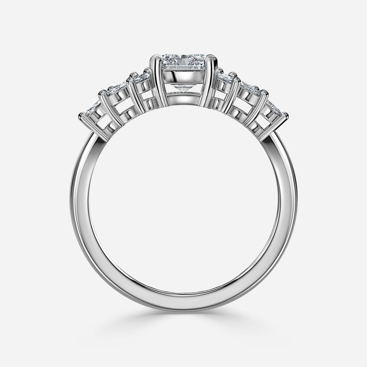 Radiant 1 Carat Lab Grown Diamond Ring IGI Certified Isabella