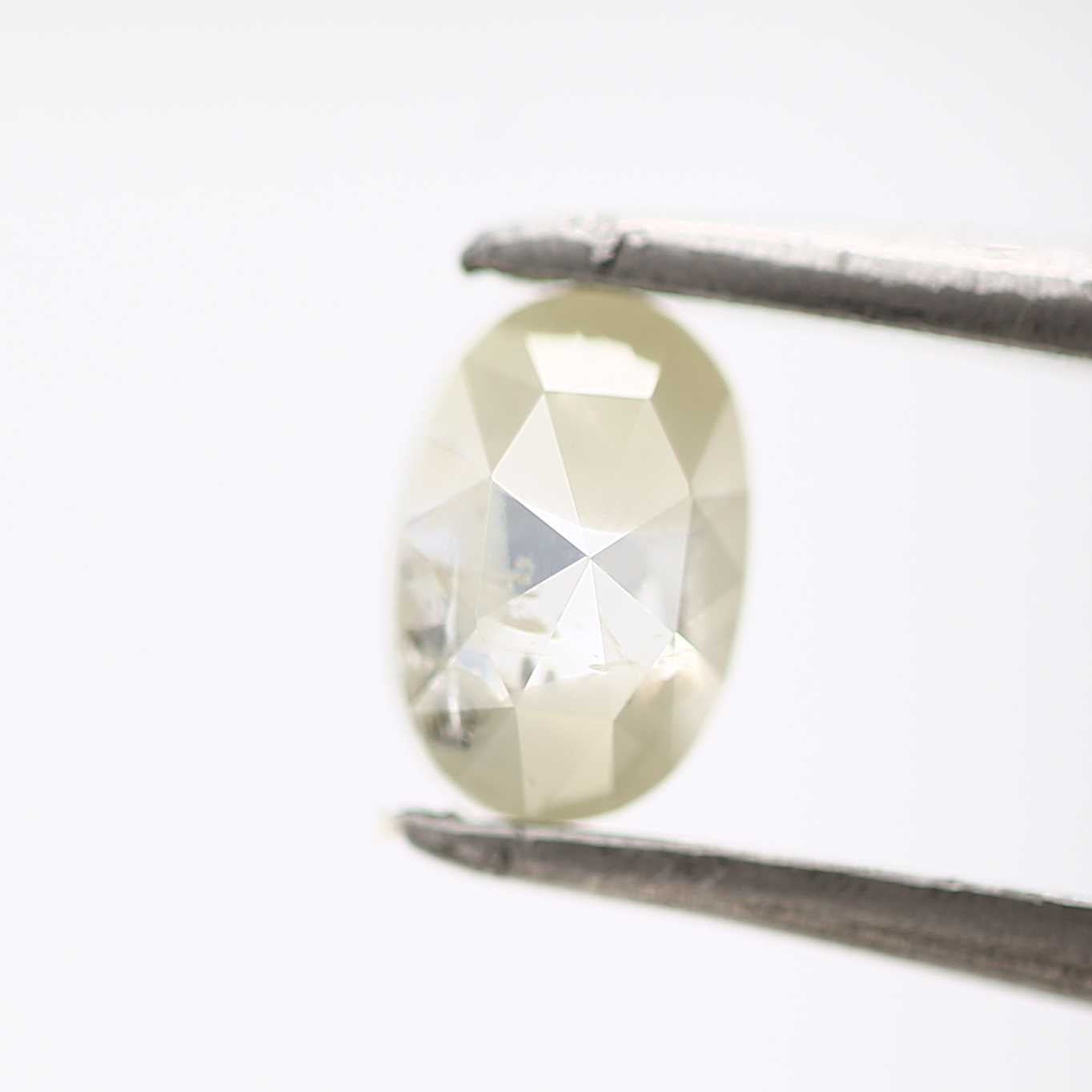 0.45 Carat Oval Rose Cut Diamond For Wedding Band 5.65 MM