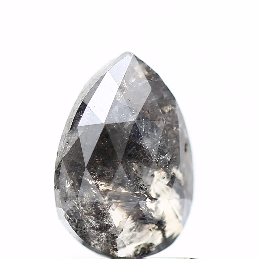 1.13 Carat Checkerboard Cut Diamond For Pear Shaped Diamond Wedding Ring