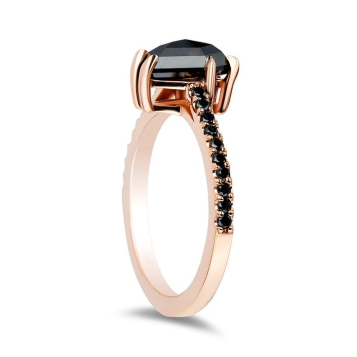 1 Carat The Classic Forever Love Black Diamond Ring - Blackdiamond