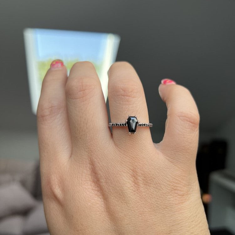 1 Carat The Classic Forever Love Black Diamond Ring - Blackdiamond