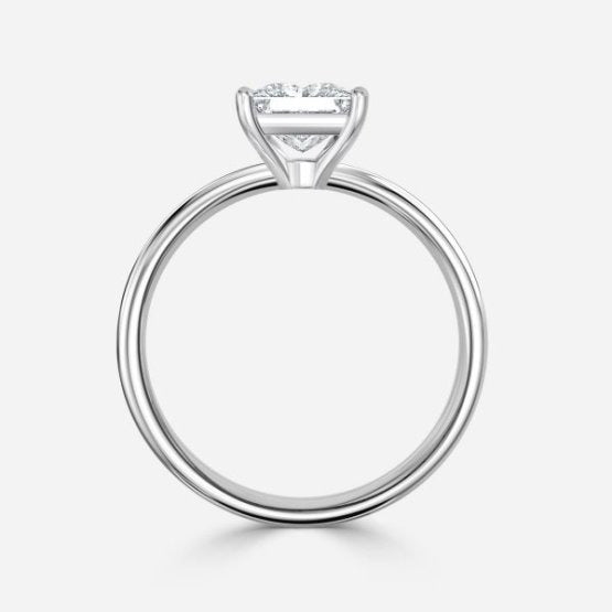 Deltic Princess Solitaire Engagement Ring 14K / 18K Solid Gold