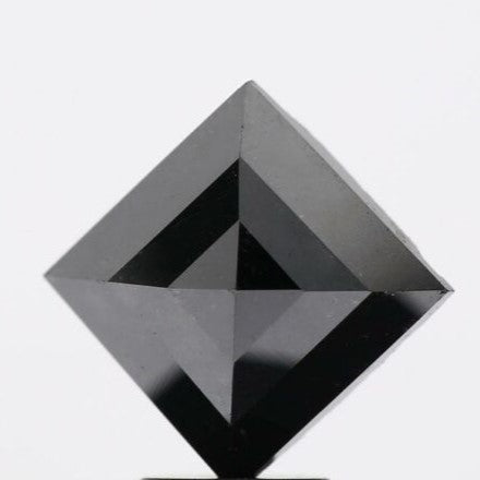 2 Carat Square Shape Rose Cut Black Diamond For Engagement Ring At Wholesale Price - Blackdiamond