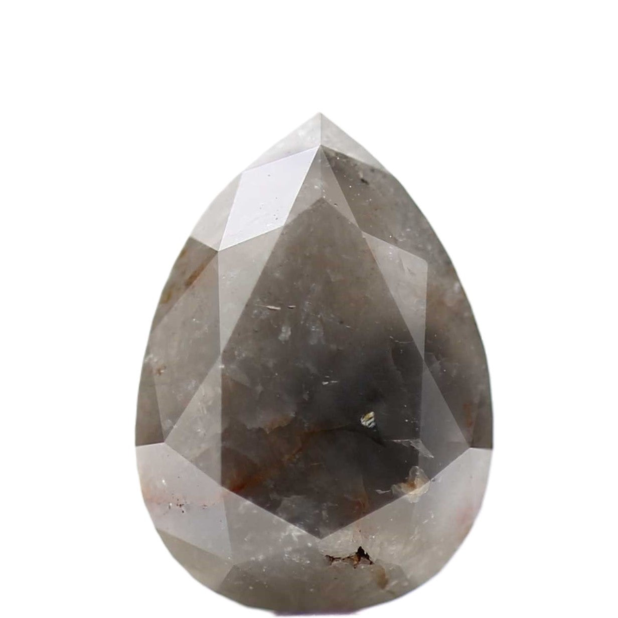2.14 Carat Natural Fancy Gray Rustic Pear Diamond at Honolulu, HI