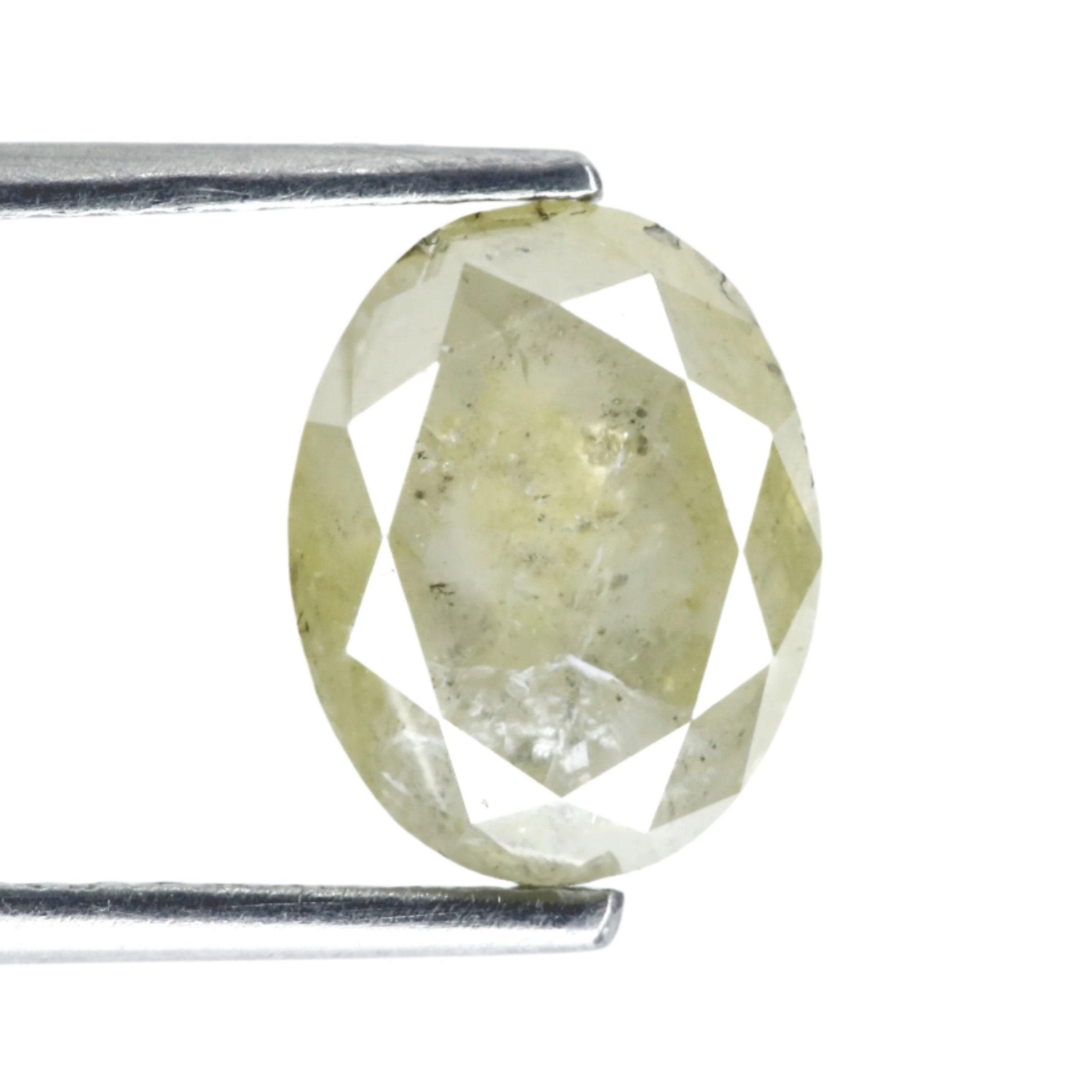 Salt and Pepper Oval Diamond Cut 9.31 MM