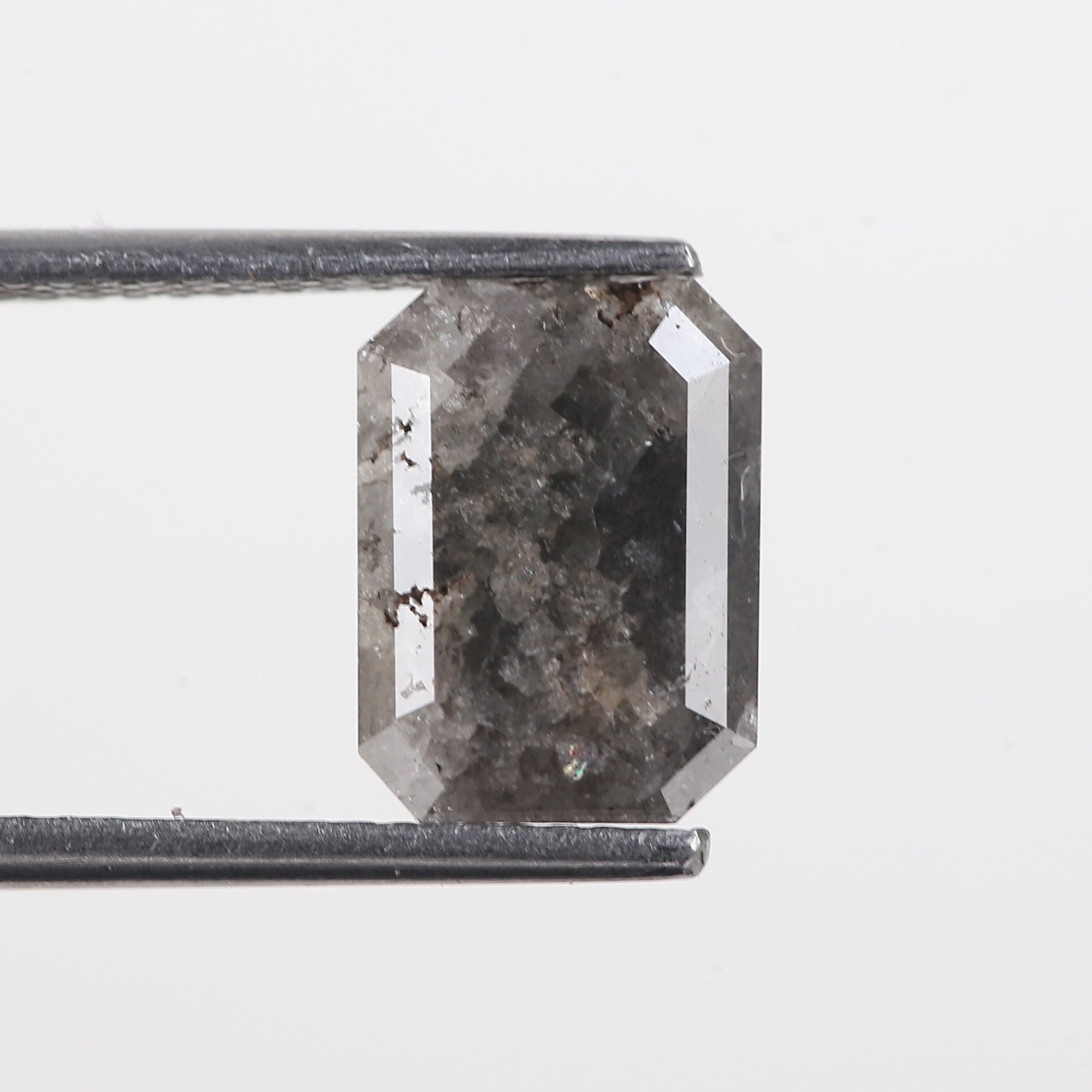 2.54 Carat Natural Black Gary Emerald Salt And Pepper Loose Diamond