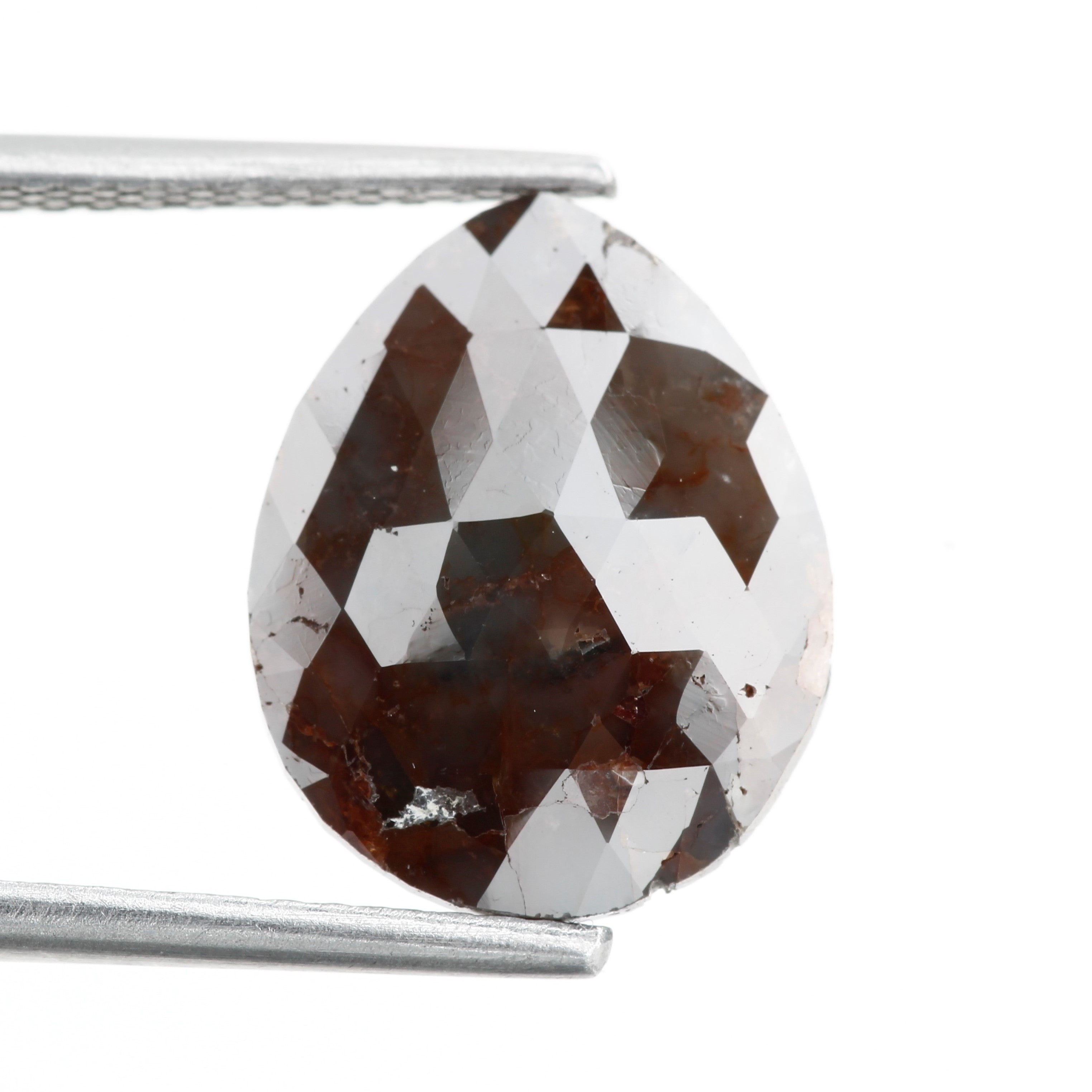 2.59 Carat Natural Red Pear Cut Diamond 12.4 MM