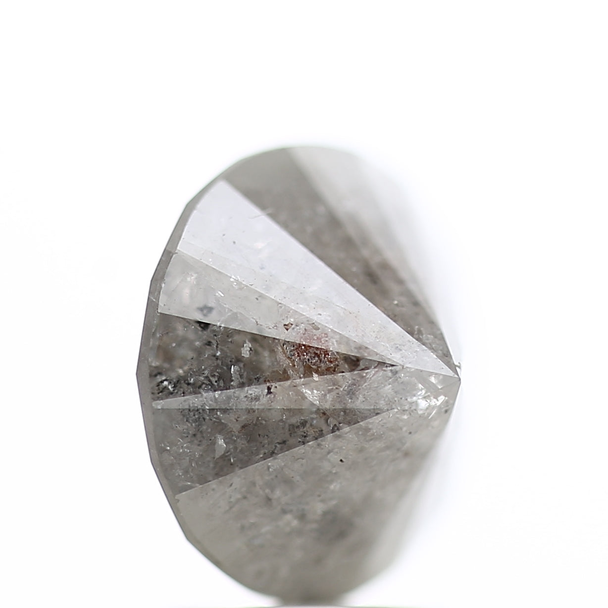 3 Carat Round Salt & Pepper Diamond Natural Gray Loose Diamond 8.94 MM