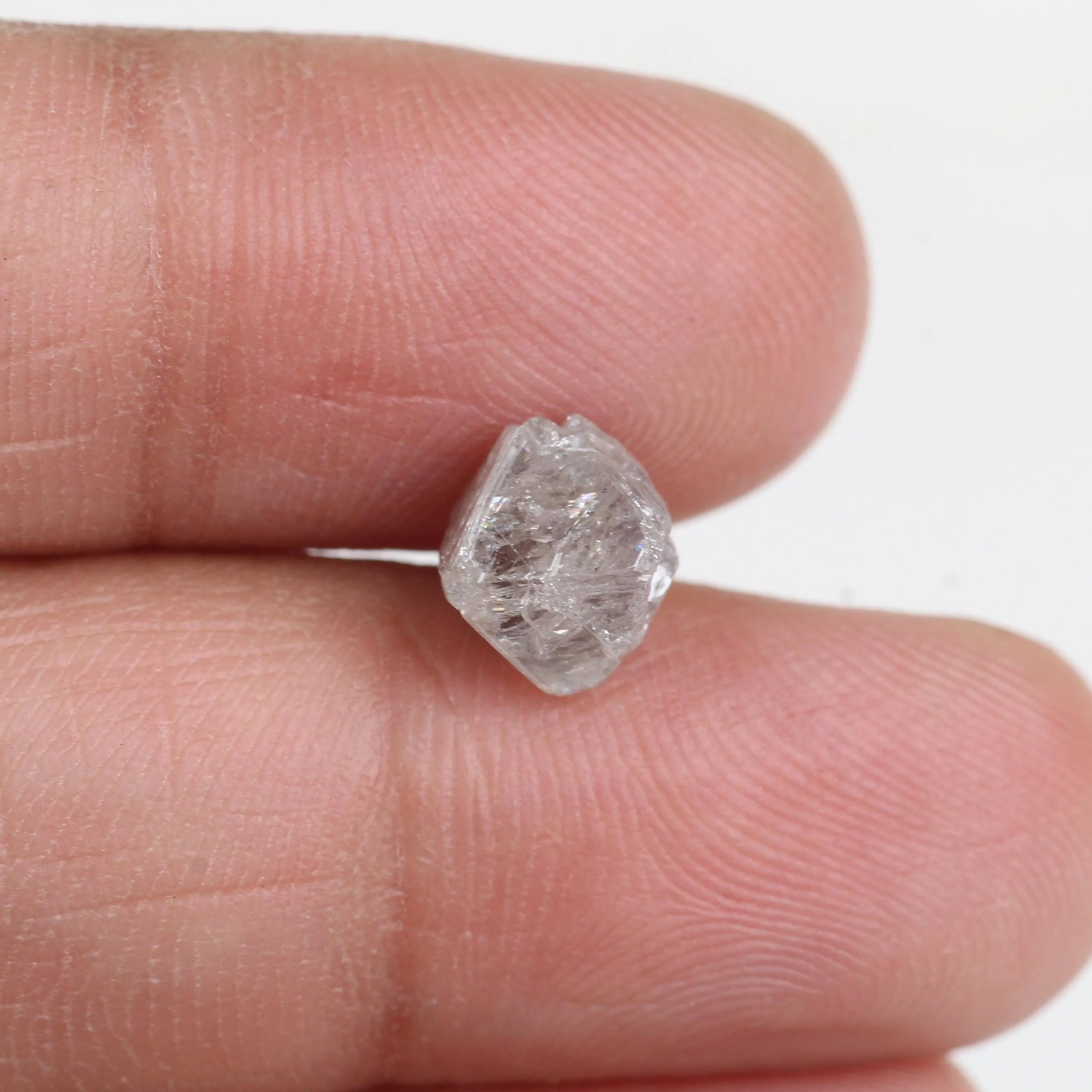 3 Carat Light Pink Rough Diamond Natural 7.6 MM