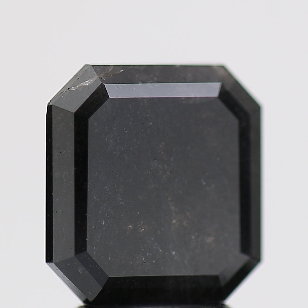 2.58 Carat Fancy Black Emerald Diamond GIA Certified