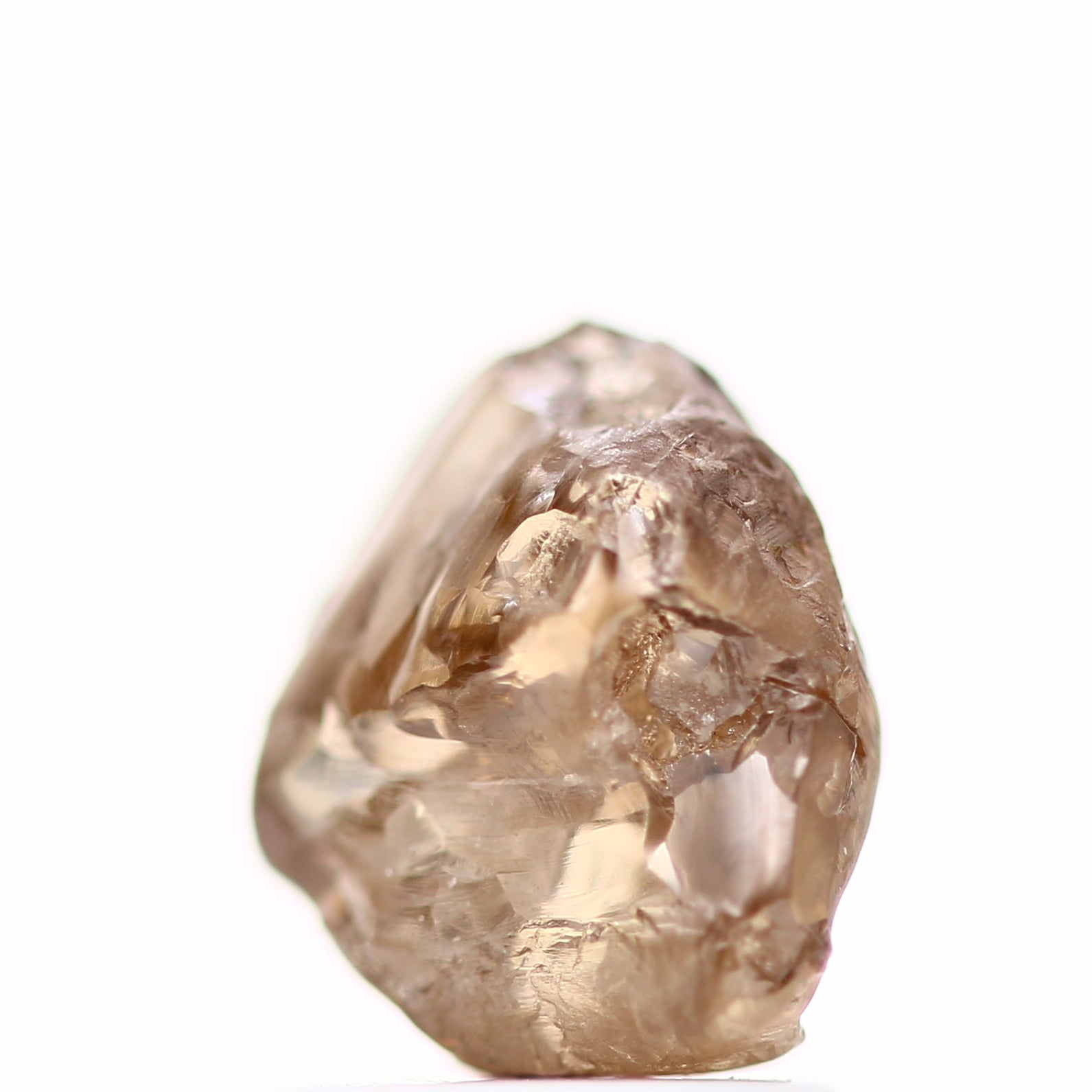 1.75 Carat Natural Cognac Brown Crystal Raw Rough Diamond 6.50 MM - Blackdiamond