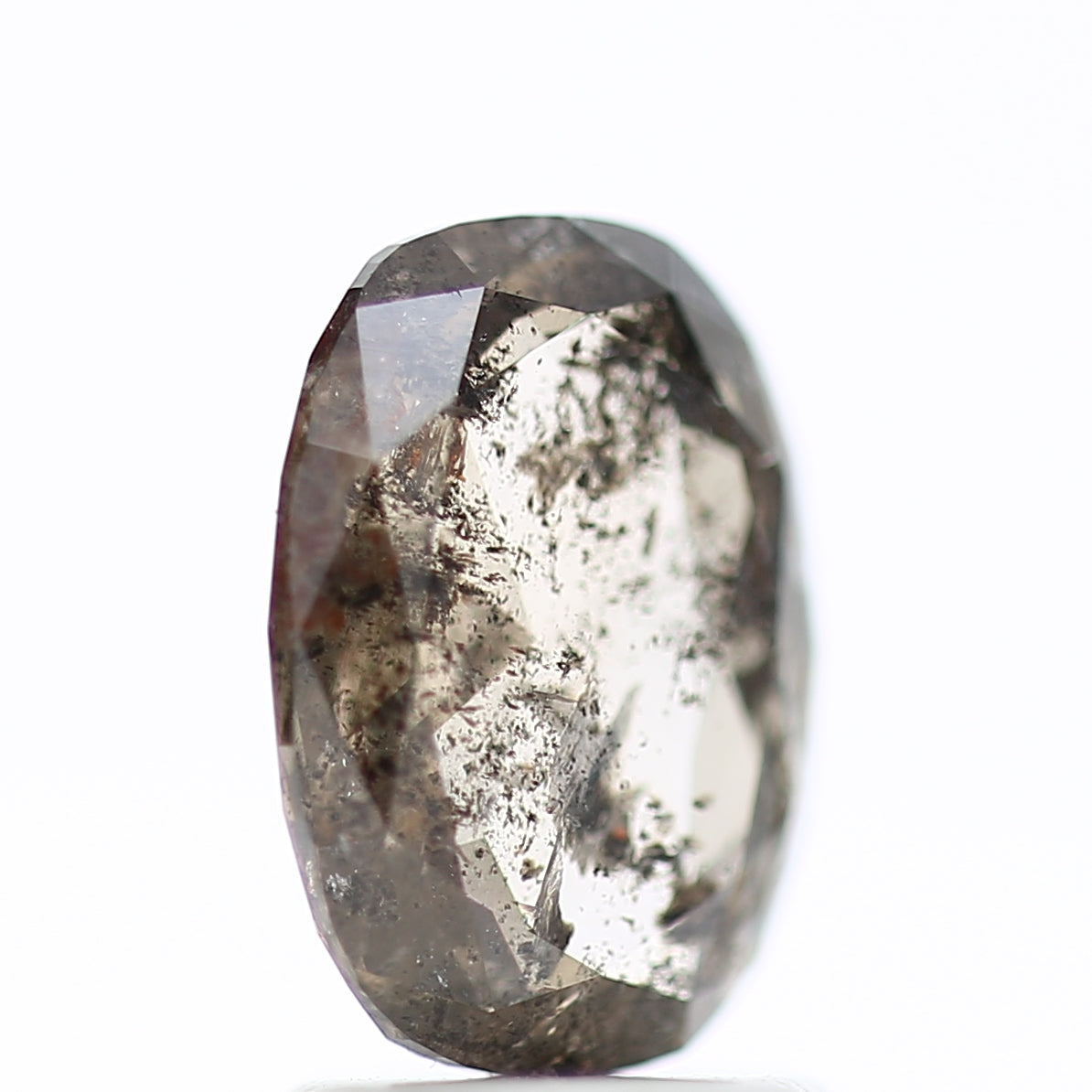 1.65 Carat Cushion Cut Salt And Pepper Diamond 9.01 MM