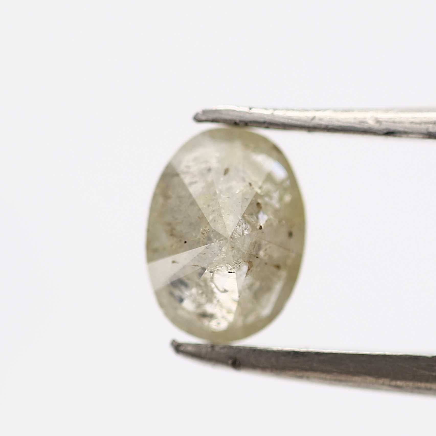 0.73 Carat Gray Oval Shape Natural Loose Diamond 6.90 MM