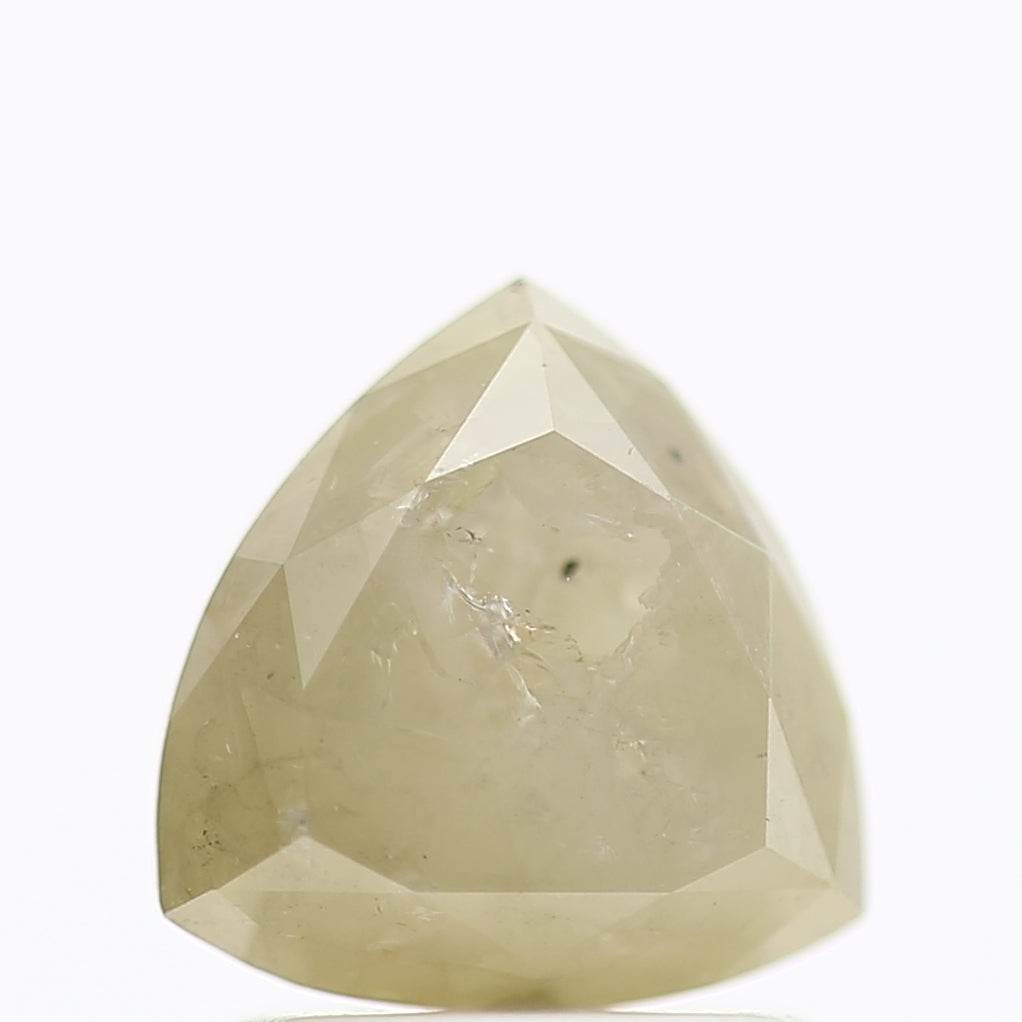 1.54 Carat Natural Trillion Cut Gray Salt And Pepper Diamond 6.99 MM