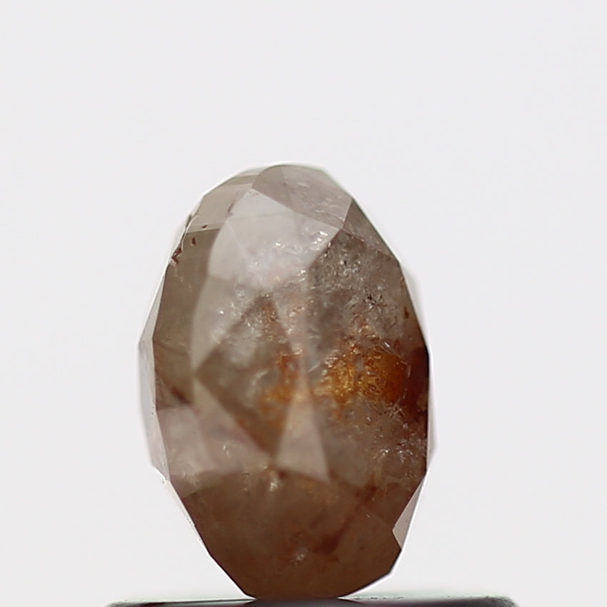 0.87 Carat Rose Cut Oval Brilliant Natural Loose Diamond 5.9 MM