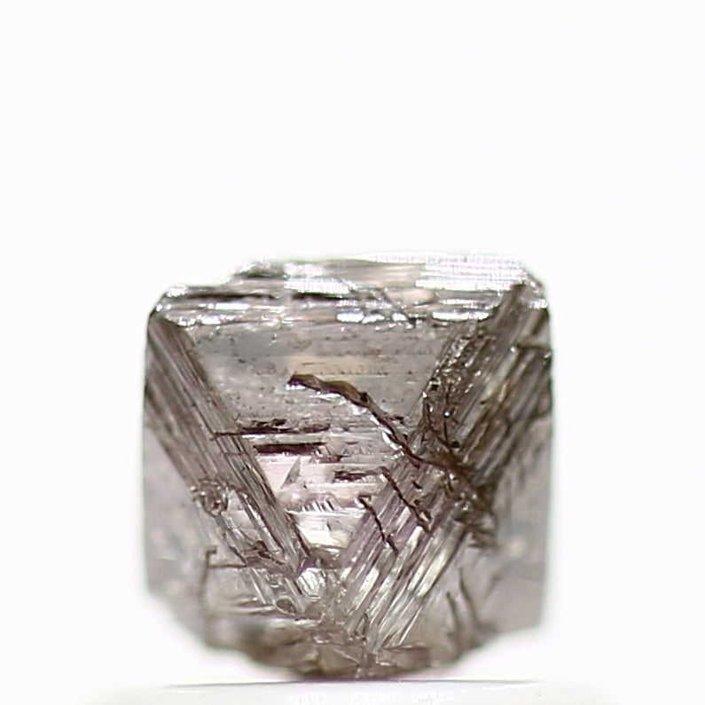 0.86 Carat Purple Pink Octahedron Crystal Rough Natural Diamond 4.60 MM - Blackdiamond