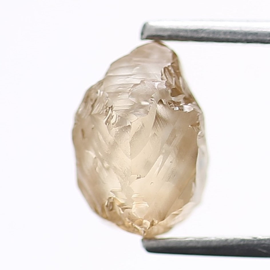 1.89 Carat Natural Fancy Champagne Brown Rough Diamond 8.3 MM