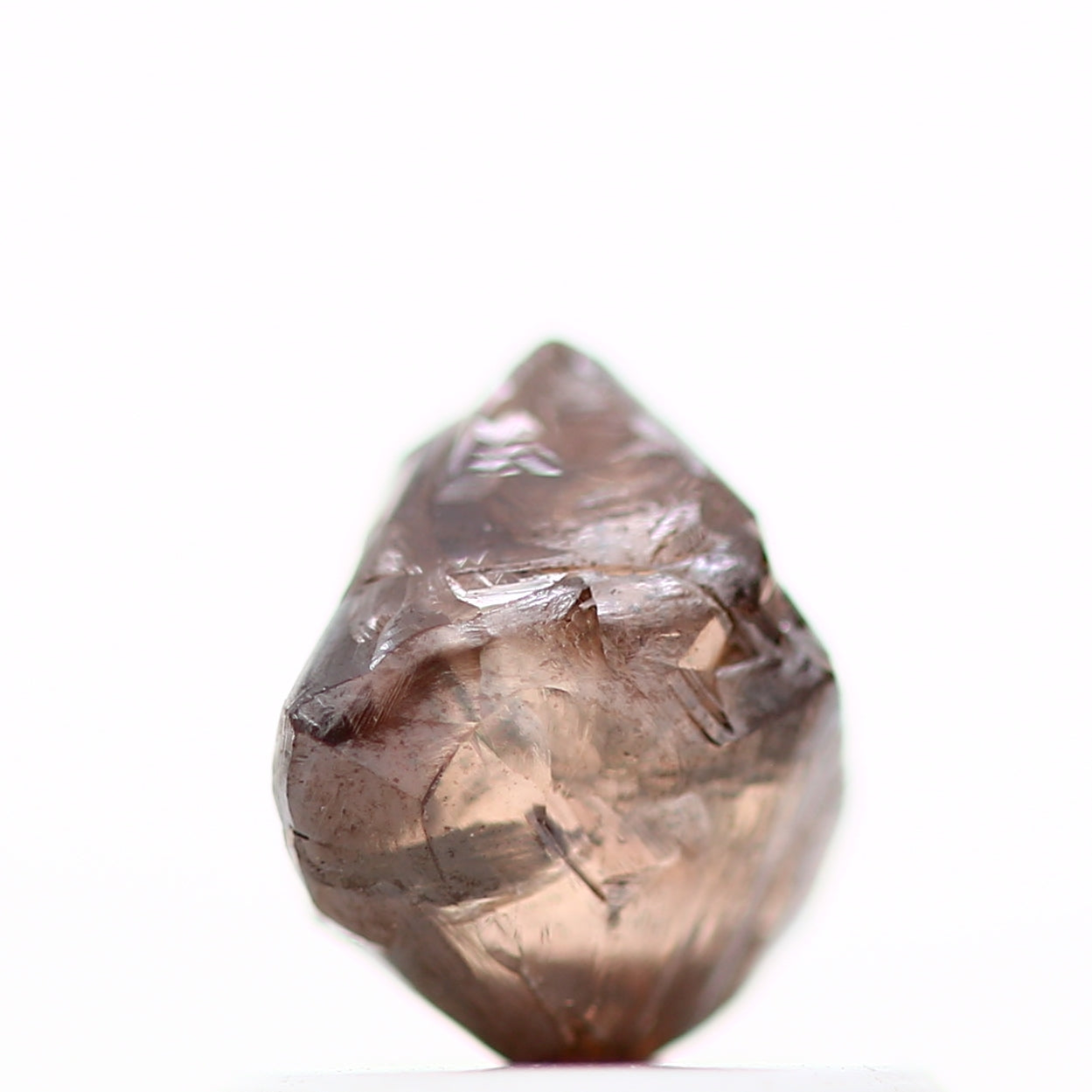 0.80 Carat Cognac Brown Octahedron Raw Natural Rough Diamond 5 MM - Blackdiamond