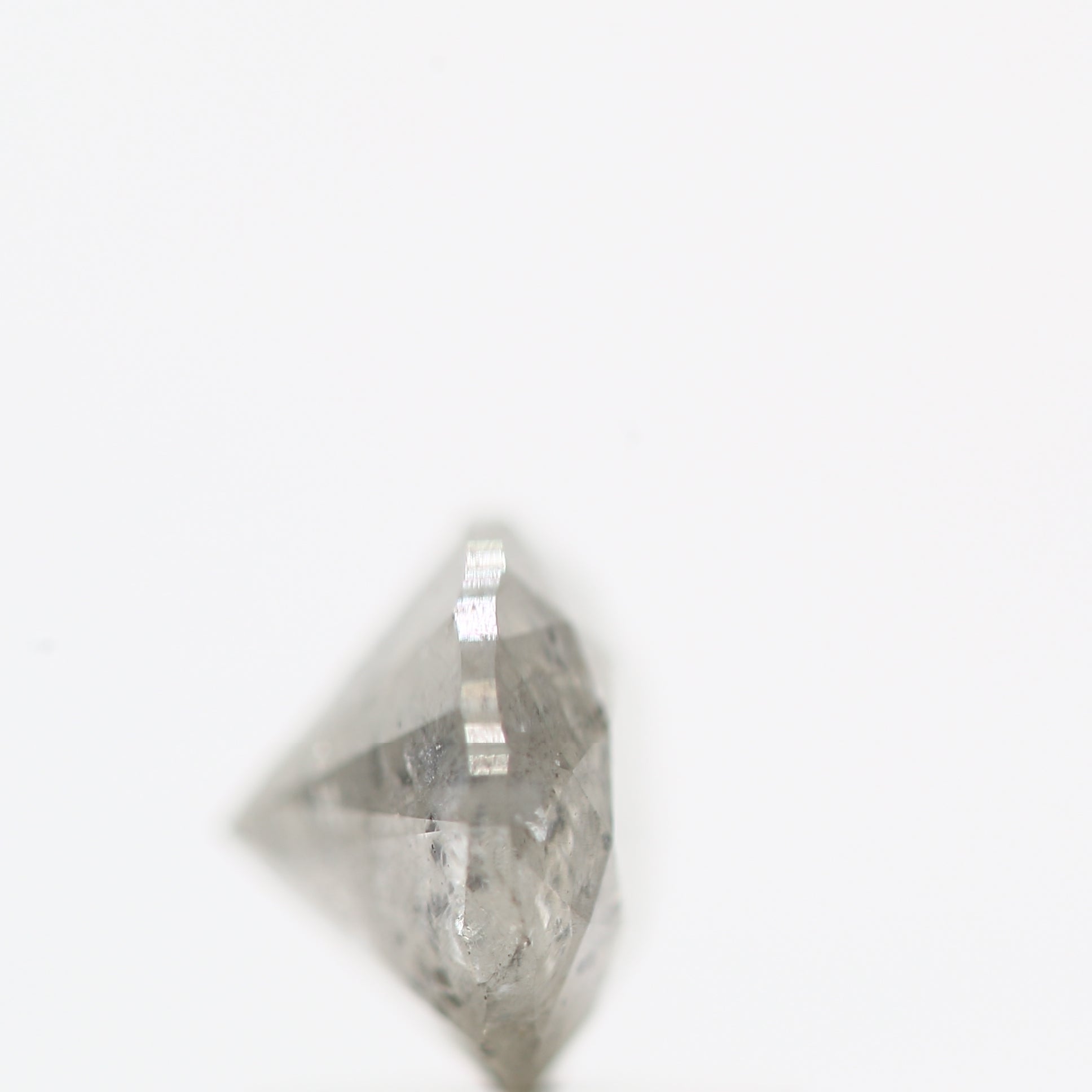 1.37 Carat Brilliant Cut Oval Salt and Pepper Diamond 8.45 MM