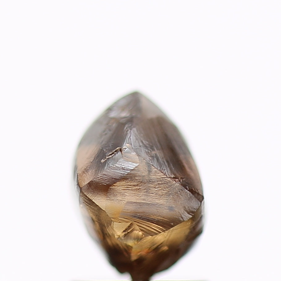 2.32 Carat Natural Fancy Cognac Brown Rough Diamond 6.63 MM