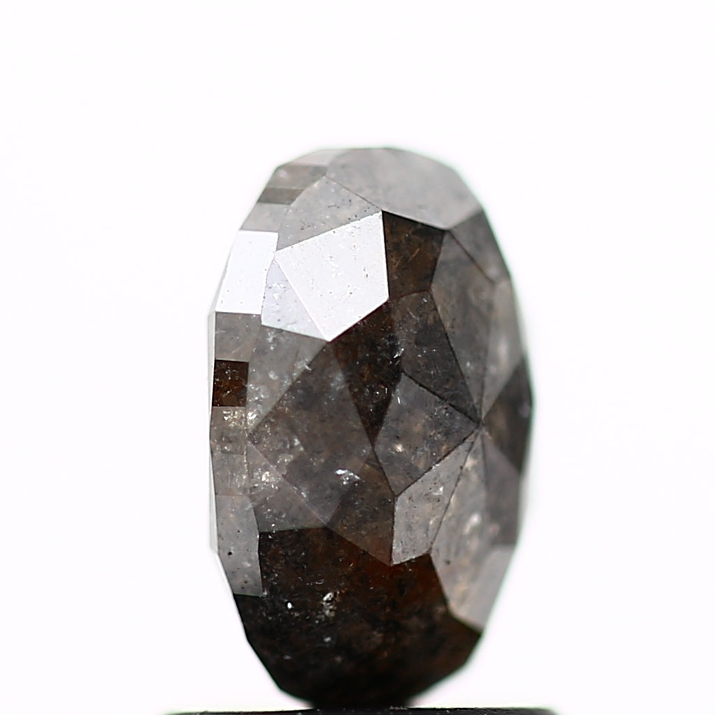 1.47 Carat Oval Brilliant Rose Cut Diamond 7.77 MM