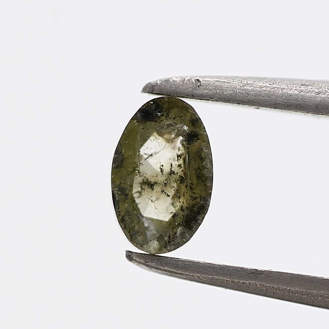 0.43 Carat Oval Cut Green Natural Loose Diamond 5.6 MM