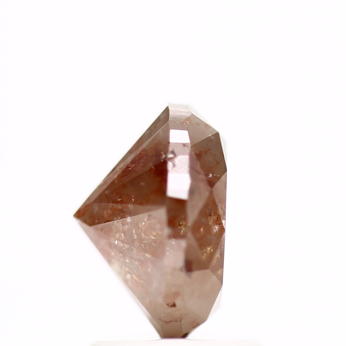 1.75 Carat Design Orange Oval Diamond Gold Band 8.01 MM