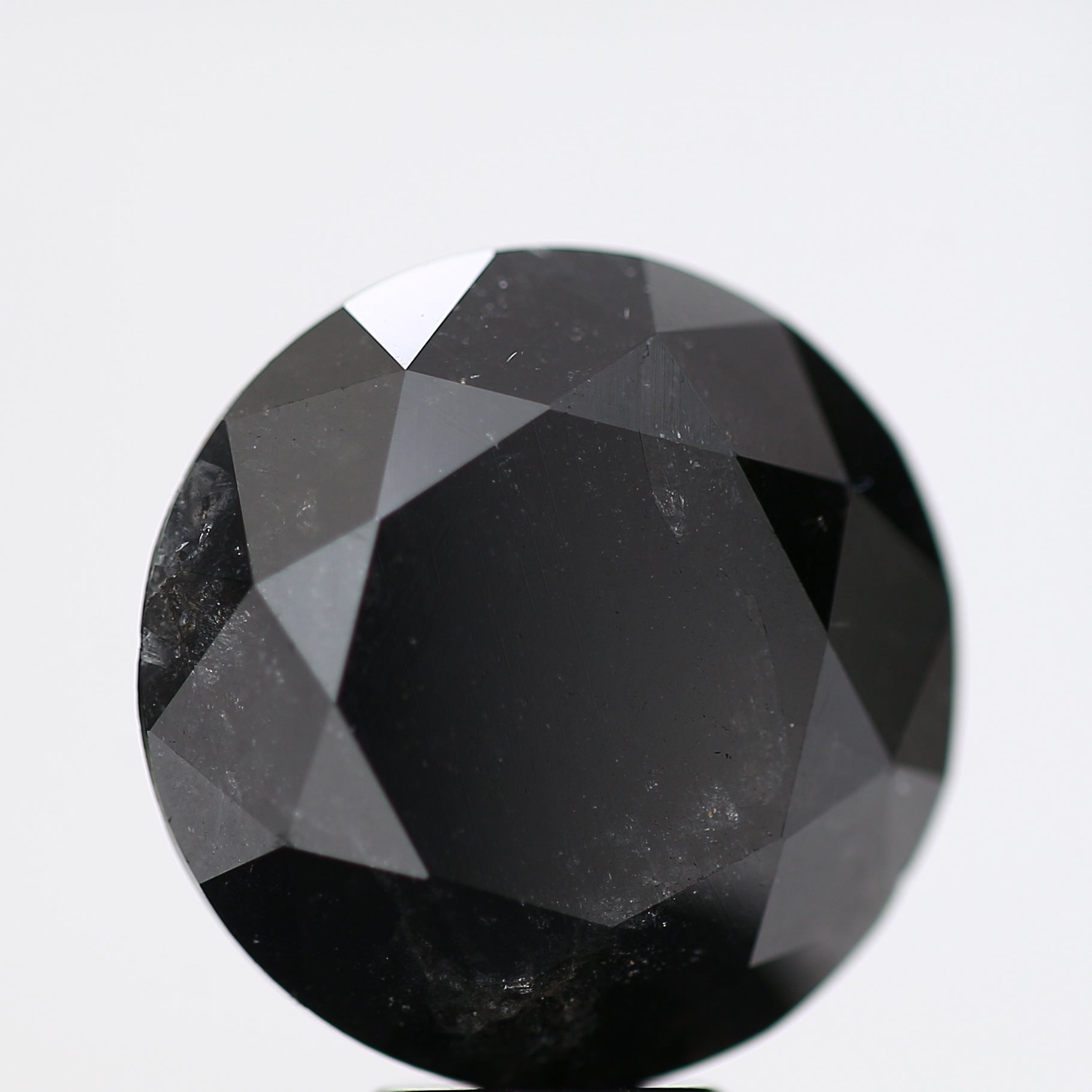 9.30 Carat Fancy Black Round Brilliant Diamond GIA Certified