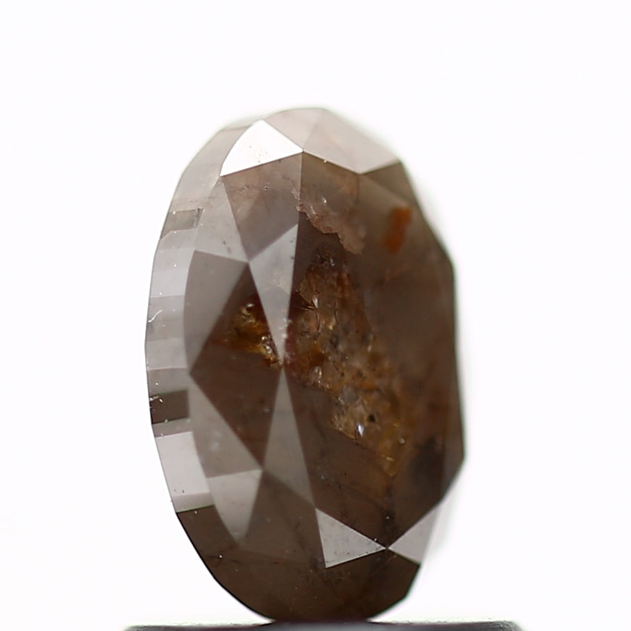 1.17 Carat Excellent Cut Oval Salt And Pepper Diamond 7.15 MM