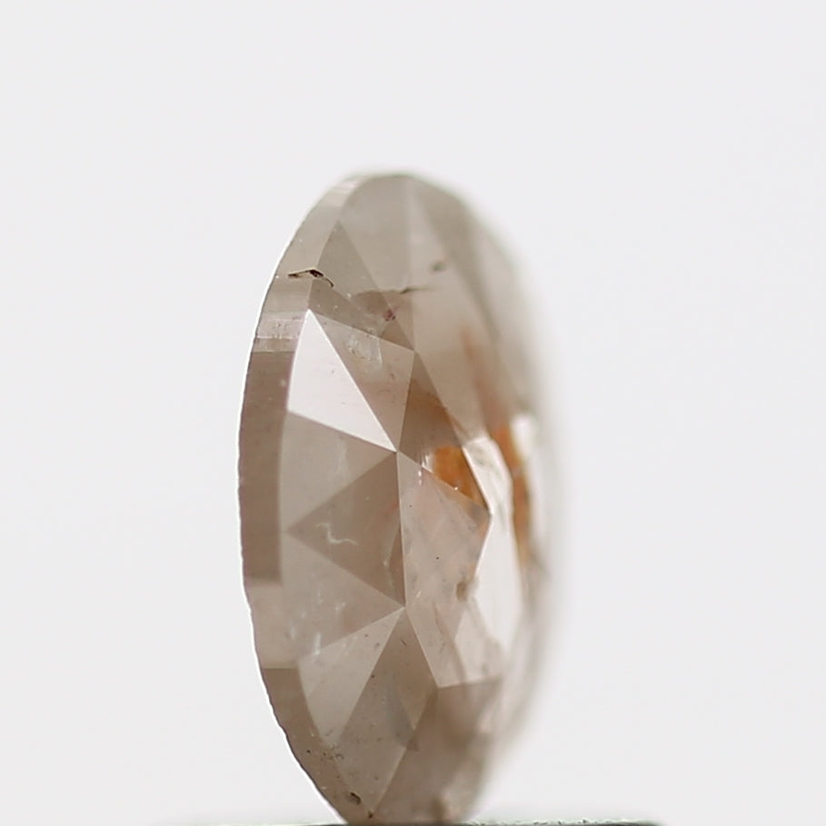 0.47 Carat Orange Oval Rose Cut Natural Diamond 7 MM