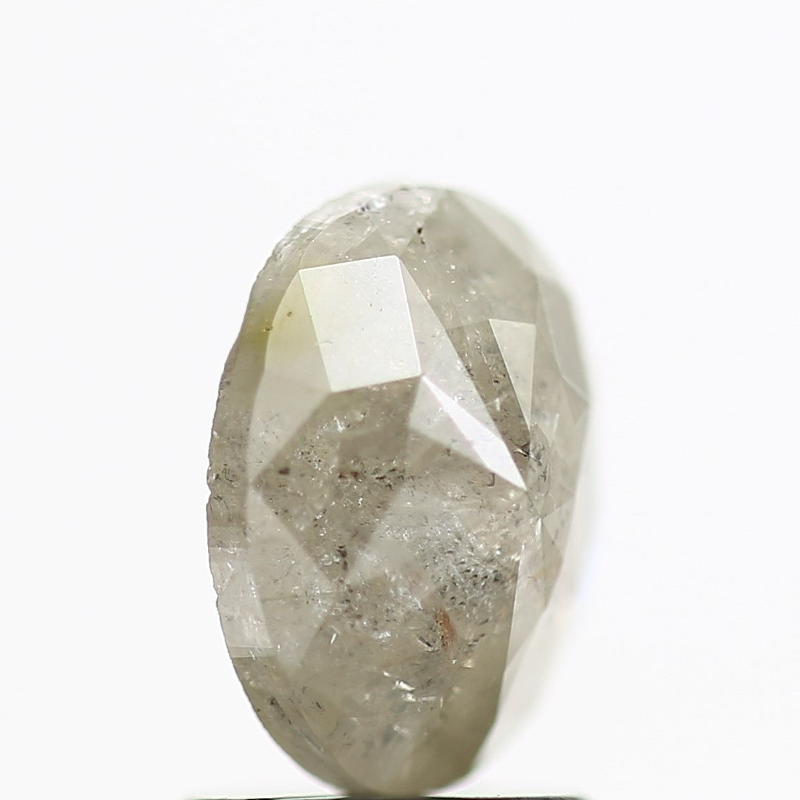 1.28 Carat Salt and Pepper Diamond Oval Gray Natural Loose Diamond 8.20 MM