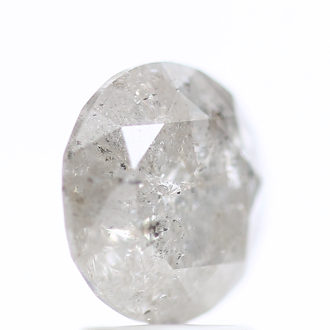 2.51 Carat Icy Gray Salt and Pepper Natural Celestial Diamond 8.50 MM