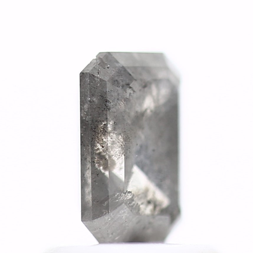 0.74 Carat 6.2 MM Natural Emerald Gray Loose Salt and Pepper Diamond - Blackdiamond