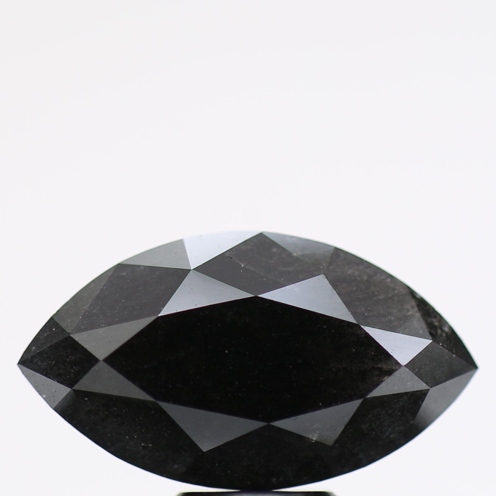 4.70 Carat Fancy Black Marquise Brilliant Diamond GIA Certified