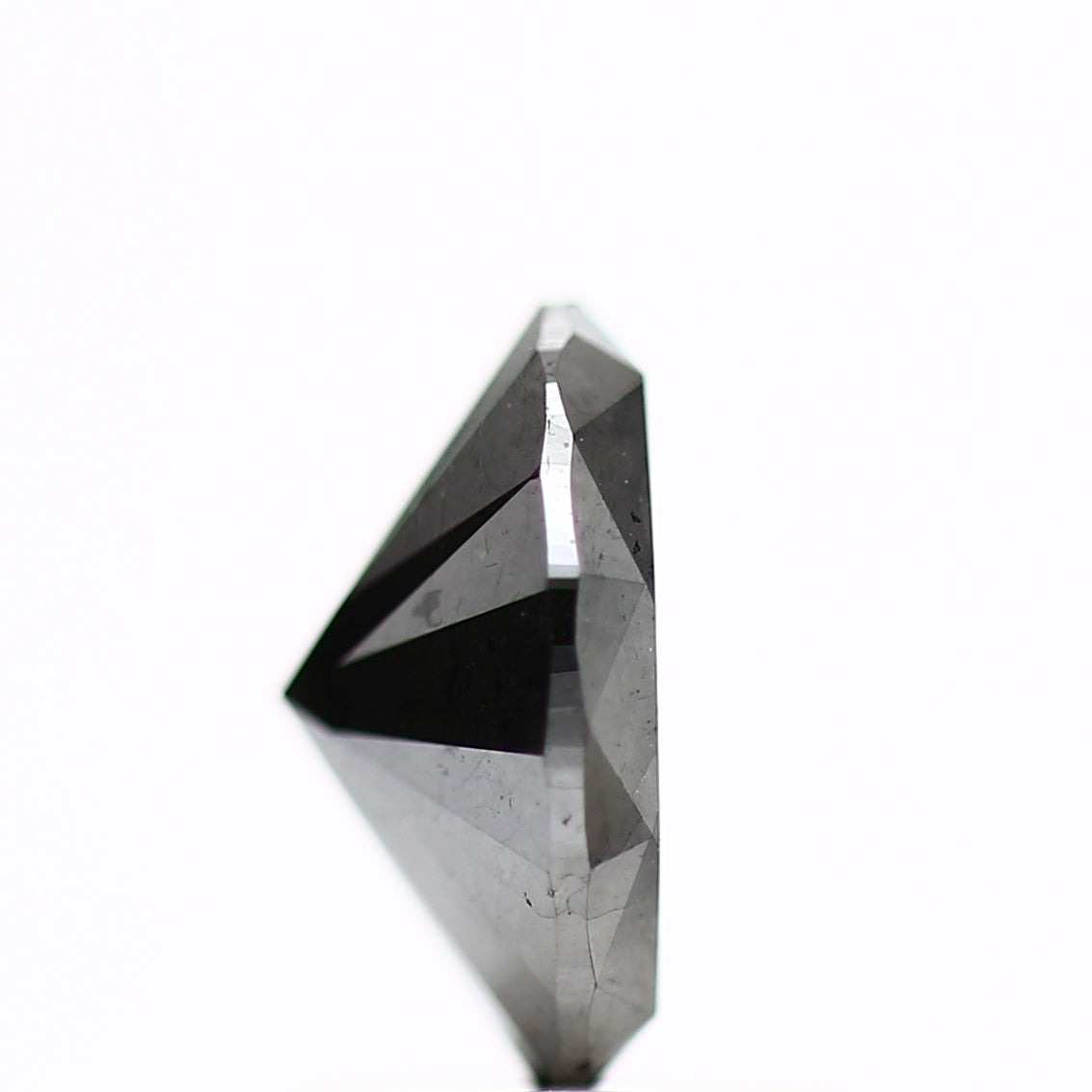 1.28 Carat Fancy Black Oval Diamond Loose 8.08 MM