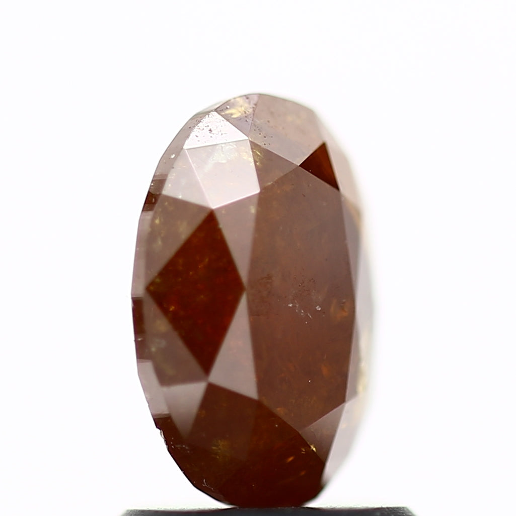 1.34 Carat Cognac Brown Oval Cut Loose Diamond 7.90 MM