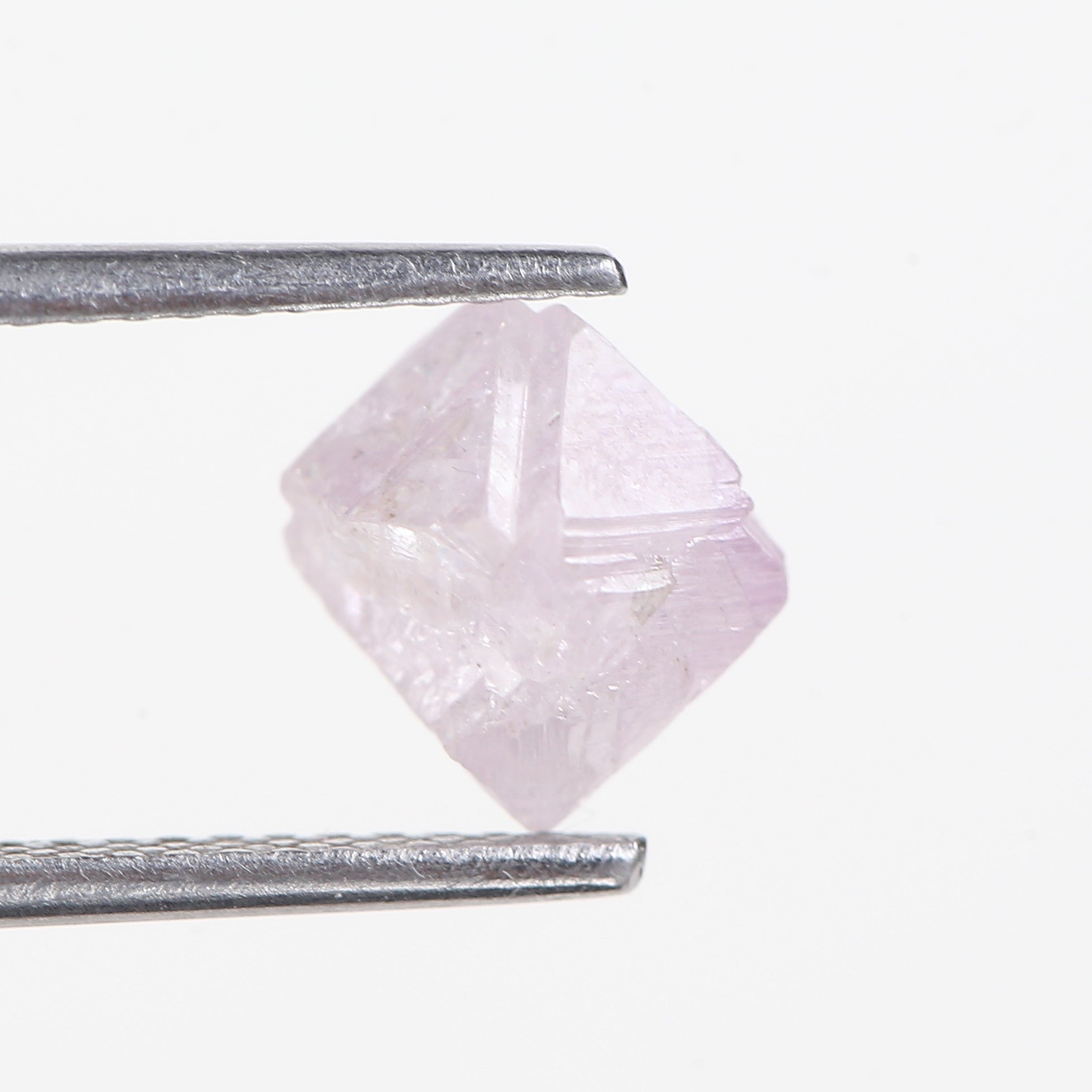 Natural Purple Pink Rough Diamond Octahedron