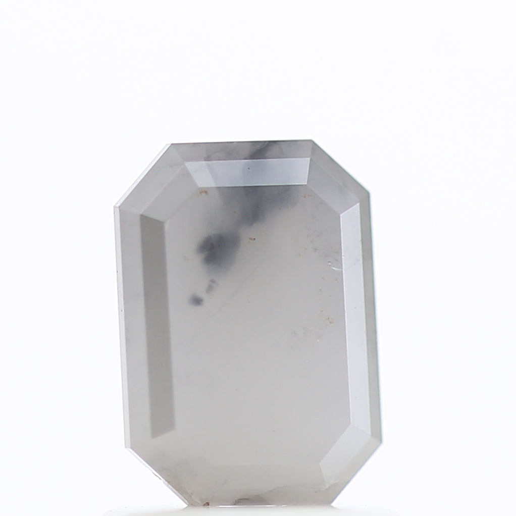 1.12 Carat Ombre Diamonds For Emerald Salt and Pepper Engagement Ring