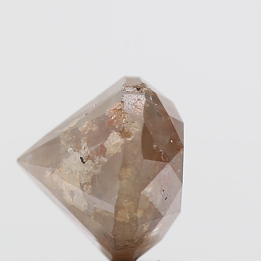 2.01 Carat Peach Orange Diamond Round Natural Loose Diamond 6.85 MM - Blackdiamond