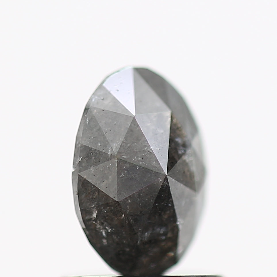 0.87 Carat Gray Oval Brilliant Cut Natural Diamond 7.10 MM
