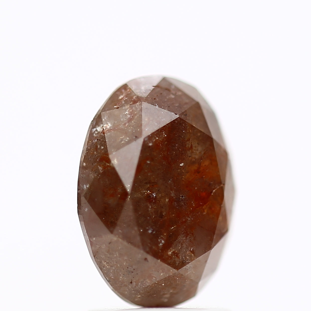 Natural Orange Oval Diamond 2 Carat For Engagement Ring