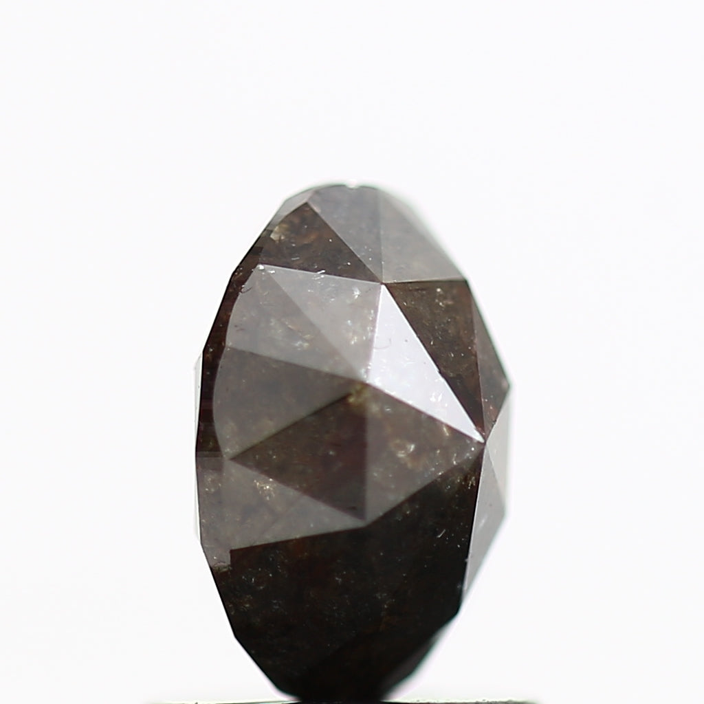 1.27 Carat Oval Double Cut Salt and Pepper Loose Natural Diamond 7.2 MM