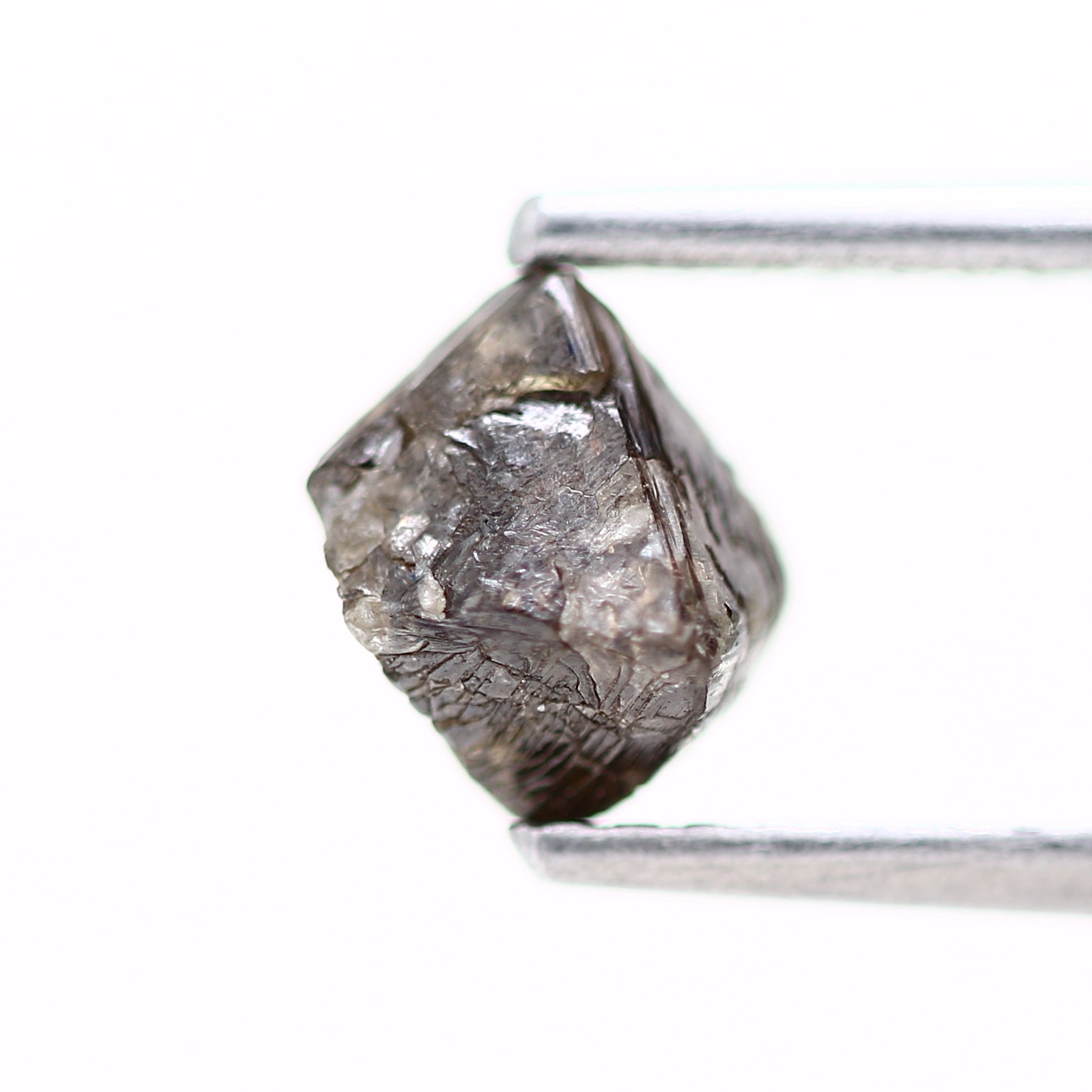 1.04 Carat Brown Octahedron Raw Natural Rough Diamond 6.4 MM - Blackdiamond